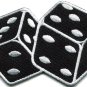 Pair of dice craps gambling Las Vegas poker applique iron-on patch new S-713