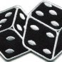 Pair of dice craps gambling Las Vegas poker applique iron-on patch new S-713