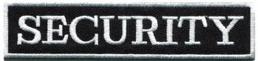 Security police law enforcement staff applique iron-on badge patch new S-708