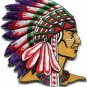 Lot of 2 Native American Indian chief ethnic retro applique iron-on patches new