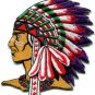 Lot of 2 Native American Indian chief ethnic retro applique iron-on patches new