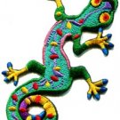 Lizard gekko salamander retro hippie hippy boho 70s applique iron-on patch S-189