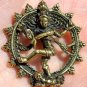 Hindu god Shiva Nataraja Nataraj aum brass pendant amulet charm necklace new B-8
