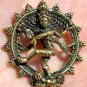 Hindu god Shiva Nataraja Nataraj aum brass pendant amulet charm necklace new B-8
