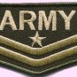 Army military insignia rank war biker retro applique iron-on patch new S-47