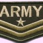 Army military insignia rank war biker retro applique iron-on patch new S-47