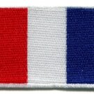 Flag of France French Tricolour embroidered applique iron-on patch Small S-98