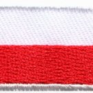 Flag of Poland Polish Europe European applique iron-on patch new Small S-1010