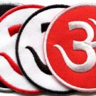 Lot of 4 aum om infinity hindu hindi hinduism yoga applique iron-on patches