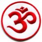 Lot of 4 aum om infinity hindu hindi hinduism yoga applique iron-on patches
