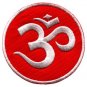 Lot of 4 aum om infinity hindu hindi hinduism yoga applique iron-on patches