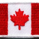 Canada national flag Canadian maple leaf applique iron-on patch small new S-112