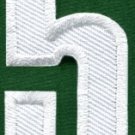 Number 5 numeral math counting five school applique iron-on patch new S-940