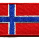Flag of Norway Norwegian Scandinavian Europe applique iron-on patch S-94