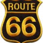 Route 66 retro muscle cars 60s americana USA applique iron-on patch new S-503