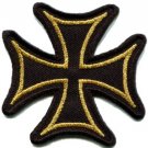 German Iron Cross military medal WW2 valor biker iron-on applique patch S-529