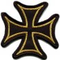 German Iron Cross military medal WW2 valor biker iron-on applique patch S-529