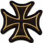 German Iron Cross military medal WW2 valor biker iron-on applique patch S-529