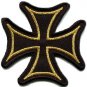 German Iron Cross military medal WW2 valor biker iron-on applique patch S-529