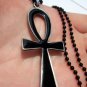Egyptian Ankh key of life Isis pagan occult goth wicca pewter pendant necklace