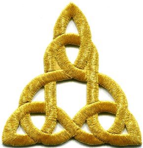 Celtic knot Irish goth biker tattoo retro magick applique iron-on patch S-500