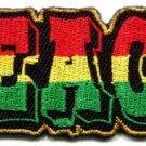 Peace sign flag of Judah hippie pot reggae rasta applique iron-on patch new S-35