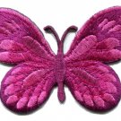 Butterfly hippie pink applique iron-on patch S-170