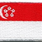 Flag of Singapore Singapura Singaporean applique iron-on patch Medium new S-722