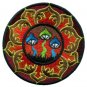 Mushroom boho hippie retro love peace weed trance applique iron-on patch T-21