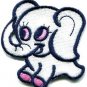 Elephant calf baby animal wildlife applique iron-on patch new S-553