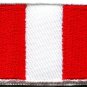 Flag of Peru Peruvian South America applique iron-on patch new Medium S-774