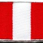 Flag of Peru Peruvian South America applique iron-on patch new Medium S-774