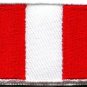 Flag of Peru Peruvian South America applique iron-on patch new Medium S-774