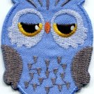 Owl bird of prey hoot animal wildlife applique iron-on patch new S-330