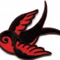 Bird tattoo swallow dove swiftlet sparrow applique iron-on patch Small S-665