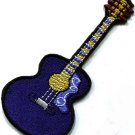 Guitar acoustic flamenco musical instrument applique iron-on patch new S-486
