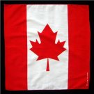 Canadian Canada flag bandana handkerchief headwrap head wrap biker 20X20 in. new