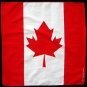 Canadian Canada flag bandana handkerchief headwrap head wrap biker 20X20 in. new