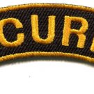 Security police law enforcement staff applique iron-on badge patch new S-638