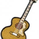 Guitar acoustic flamenco musical instrument applique iron-on patch new S-489