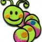 Caterpillar worm insect bug retro kids fun applique iron-on patch new S-187