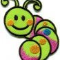 Caterpillar worm insect bug retro kids fun applique iron-on patch new S-187