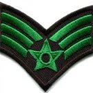 Army military insignia rank war biker retro applique iron-on patch new S-490