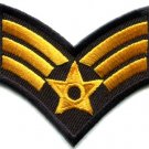 Army military insignia rank war biker retro applique iron-on patch new S-492