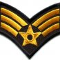 Army military insignia rank war biker retro applique iron-on patch new S-492