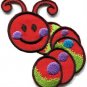 Caterpillar worm insect bug retro kids fun applique iron-on patch new S-700