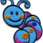 Caterpillar worm insect bug retro kids fun applique iron-on patch new S-701