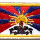 Flag of Tibet Tibetan Buddhist snow lion applique iron-on patch new Med. S-844