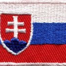 Flag of Slovakia Slovak Republic Europe applique iron-on patch new Med. S-843
