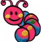 Caterpillar worm insect bug retro kids applique iron-on patch new S-185